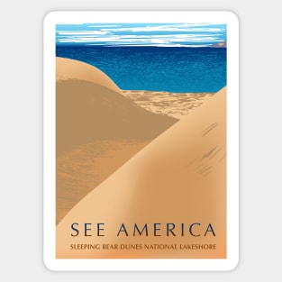 See America Sleeping Bear Dunes National Lakeshore Sticker